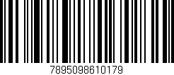 Código de barras (EAN, GTIN, SKU, ISBN): '7895098610179'