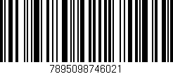 Código de barras (EAN, GTIN, SKU, ISBN): '7895098746021'
