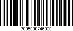 Código de barras (EAN, GTIN, SKU, ISBN): '7895098746038'