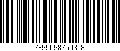 Código de barras (EAN, GTIN, SKU, ISBN): '7895098759328'