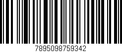 Código de barras (EAN, GTIN, SKU, ISBN): '7895098759342'