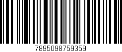Código de barras (EAN, GTIN, SKU, ISBN): '7895098759359'
