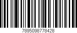 Código de barras (EAN, GTIN, SKU, ISBN): '7895098778428'