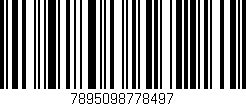 Código de barras (EAN, GTIN, SKU, ISBN): '7895098778497'