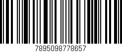Código de barras (EAN, GTIN, SKU, ISBN): '7895098778657'