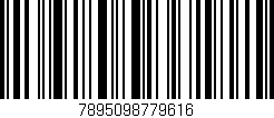 Código de barras (EAN, GTIN, SKU, ISBN): '7895098779616'