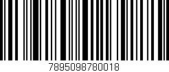 Código de barras (EAN, GTIN, SKU, ISBN): '7895098780018'