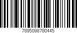 Código de barras (EAN, GTIN, SKU, ISBN): '7895098780445'
