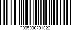 Código de barras (EAN, GTIN, SKU, ISBN): '7895098781022'