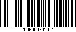 Código de barras (EAN, GTIN, SKU, ISBN): '7895098781091'