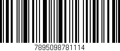 Código de barras (EAN, GTIN, SKU, ISBN): '7895098781114'