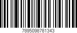 Código de barras (EAN, GTIN, SKU, ISBN): '7895098781343'