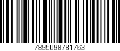 Código de barras (EAN, GTIN, SKU, ISBN): '7895098781763'