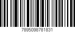 Código de barras (EAN, GTIN, SKU, ISBN): '7895098781831'