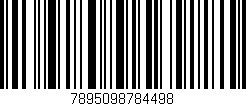 Código de barras (EAN, GTIN, SKU, ISBN): '7895098784498'