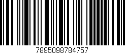 Código de barras (EAN, GTIN, SKU, ISBN): '7895098784757'
