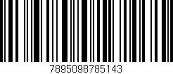 Código de barras (EAN, GTIN, SKU, ISBN): '7895098785143'
