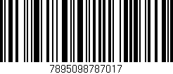 Código de barras (EAN, GTIN, SKU, ISBN): '7895098787017'