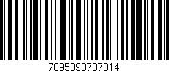 Código de barras (EAN, GTIN, SKU, ISBN): '7895098787314'