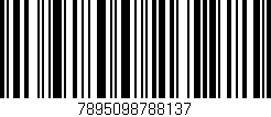 Código de barras (EAN, GTIN, SKU, ISBN): '7895098788137'