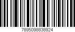 Código de barras (EAN, GTIN, SKU, ISBN): '7895098838924'