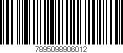 Código de barras (EAN, GTIN, SKU, ISBN): '7895098906012'