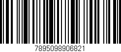 Código de barras (EAN, GTIN, SKU, ISBN): '7895098906821'