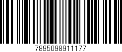 Código de barras (EAN, GTIN, SKU, ISBN): '7895098911177'