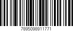 Código de barras (EAN, GTIN, SKU, ISBN): '7895098911771'