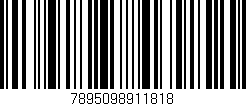 Código de barras (EAN, GTIN, SKU, ISBN): '7895098911818'