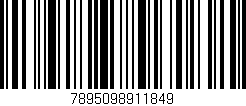 Código de barras (EAN, GTIN, SKU, ISBN): '7895098911849'