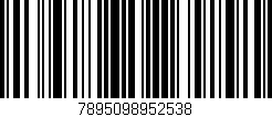 Código de barras (EAN, GTIN, SKU, ISBN): '7895098952538'