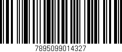 Código de barras (EAN, GTIN, SKU, ISBN): '7895099014327'