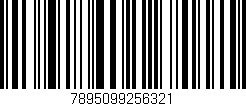 Código de barras (EAN, GTIN, SKU, ISBN): '7895099256321'