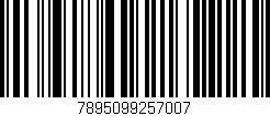 Código de barras (EAN, GTIN, SKU, ISBN): '7895099257007'