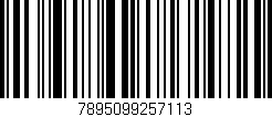 Código de barras (EAN, GTIN, SKU, ISBN): '7895099257113'