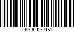 Código de barras (EAN, GTIN, SKU, ISBN): '7895099257151'