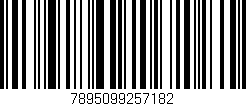 Código de barras (EAN, GTIN, SKU, ISBN): '7895099257182'