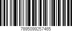 Código de barras (EAN, GTIN, SKU, ISBN): '7895099257465'