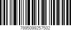 Código de barras (EAN, GTIN, SKU, ISBN): '7895099257502'