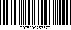 Código de barras (EAN, GTIN, SKU, ISBN): '7895099257670'