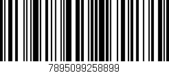 Código de barras (EAN, GTIN, SKU, ISBN): '7895099258899'