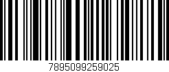 Código de barras (EAN, GTIN, SKU, ISBN): '7895099259025'