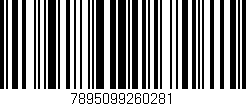 Código de barras (EAN, GTIN, SKU, ISBN): '7895099260281'