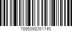 Código de barras (EAN, GTIN, SKU, ISBN): '7895099261745'