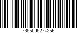 Código de barras (EAN, GTIN, SKU, ISBN): '7895099274356'