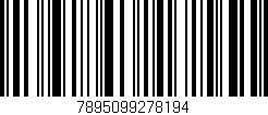 Código de barras (EAN, GTIN, SKU, ISBN): '7895099278194'