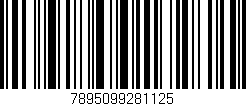 Código de barras (EAN, GTIN, SKU, ISBN): '7895099281125'