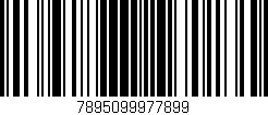 Código de barras (EAN, GTIN, SKU, ISBN): '7895099977899'