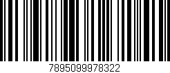 Código de barras (EAN, GTIN, SKU, ISBN): '7895099978322'